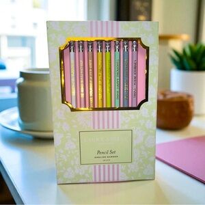 Laura Ashley English Garden Pastel Collection Pencil Set Inspirational Quotes